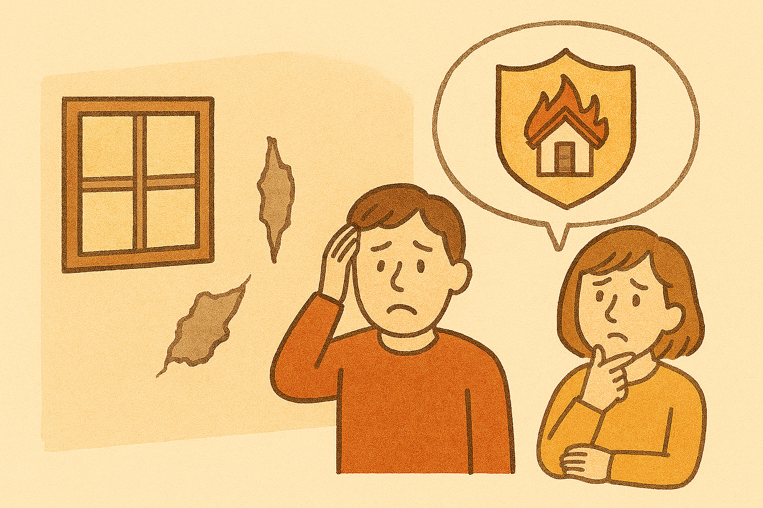 子供の落書きやいたずらで剥がれた・汚れた壁紙は火災保険で修理できる？