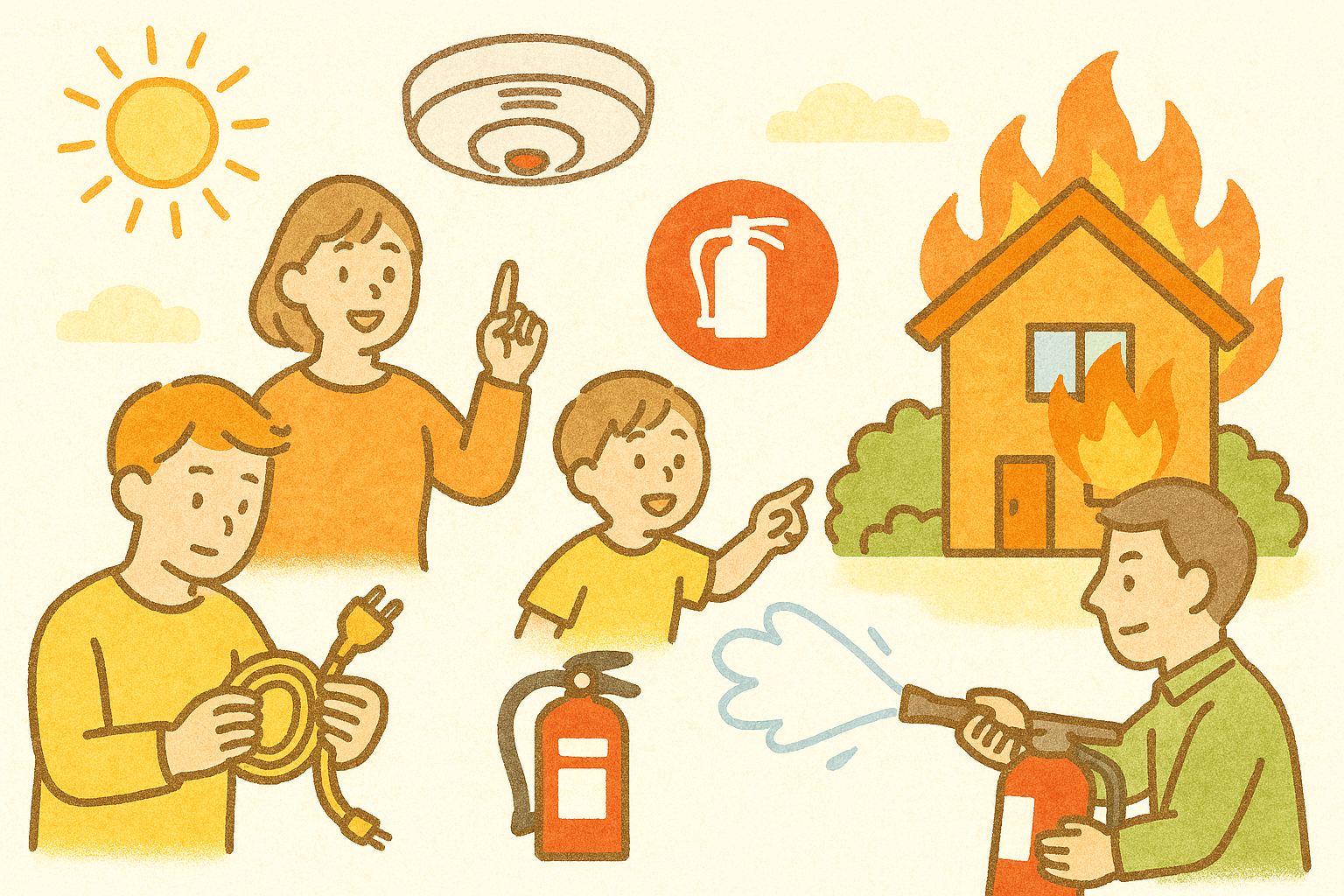 火災の被害を事前に予防する方法はありますか？