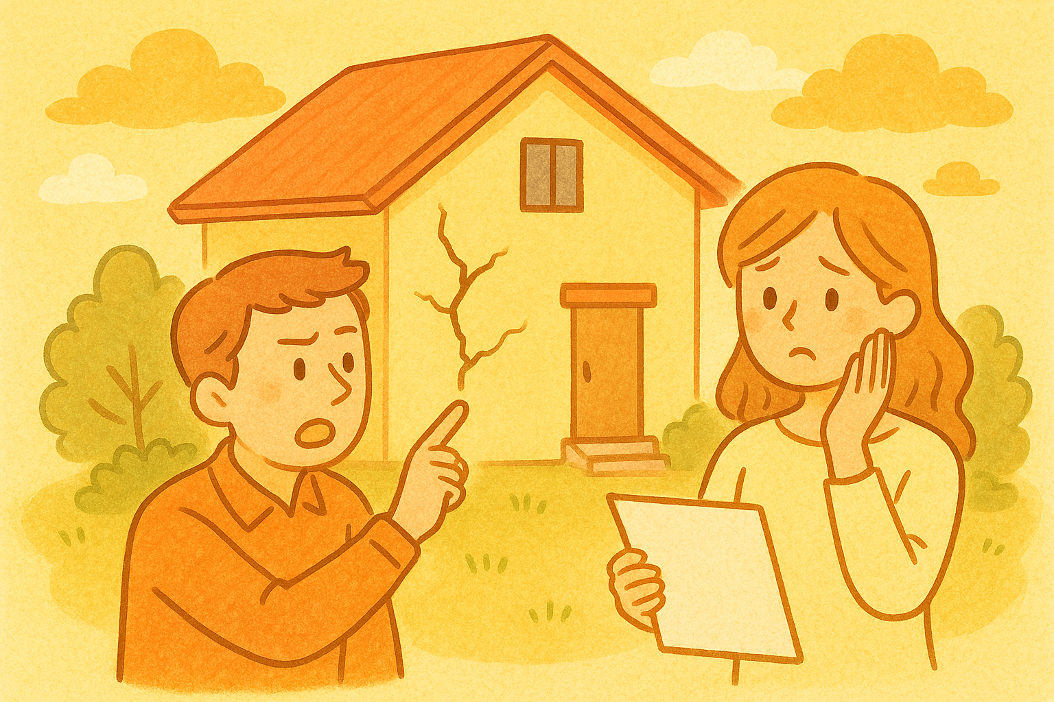 新築でひび割れなどを見つけたらどうすれば良いですか？