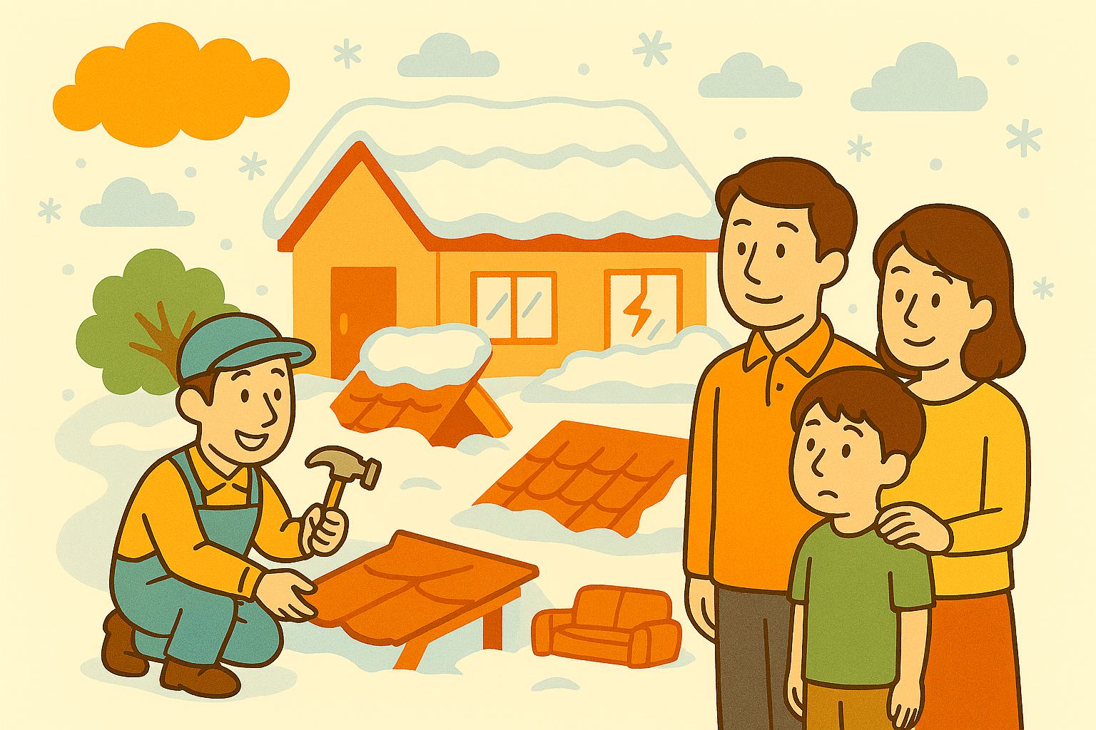 大雪で受けた住宅被害に火災保険は使える？補償事例と給付額の目安を徹底解説