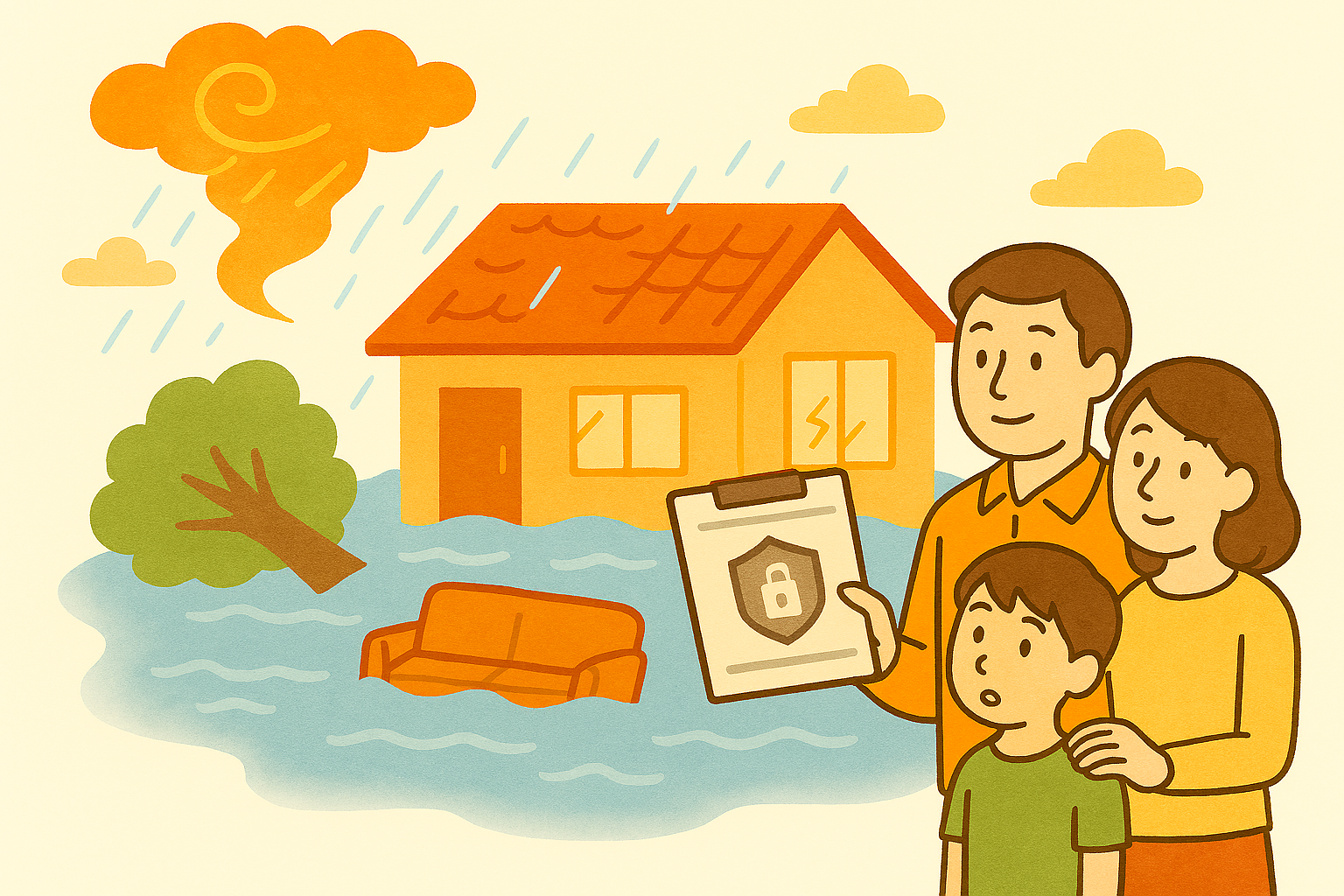 火災保険の水災補償とは？水害の保険適応事例と補償額