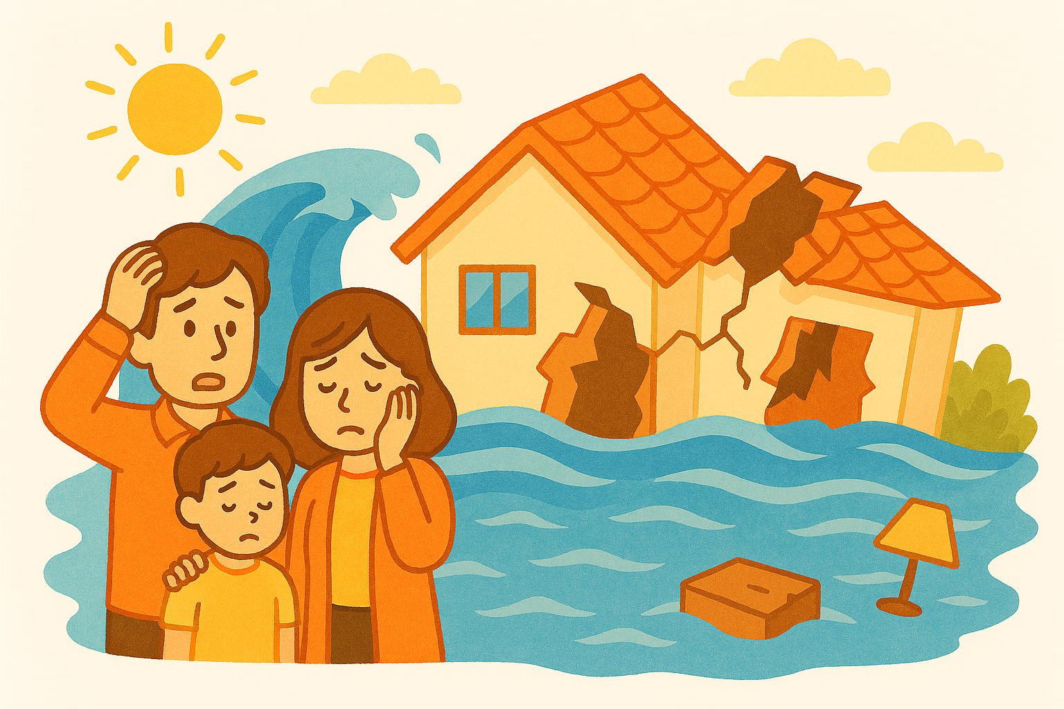 地震保険で津波被害は補償される？事例と補償額、損害認定の仕組み