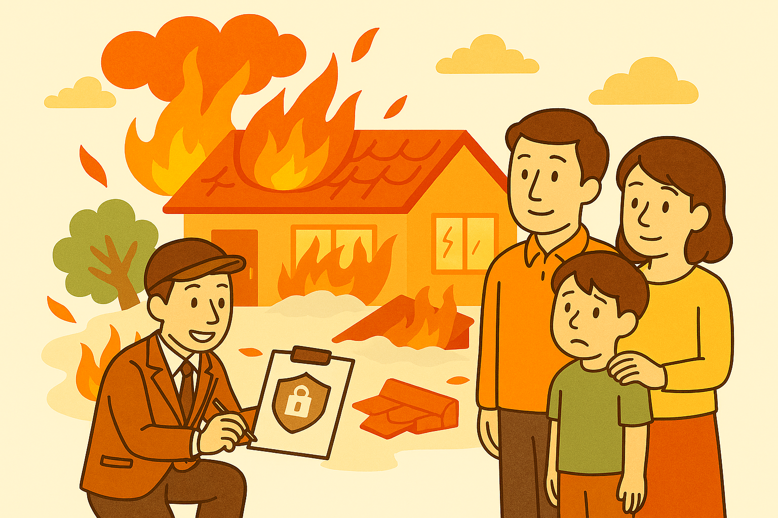 火災保険で火災被害はどこまで直せる？具体的な支払い事例と補償額の目安を解説