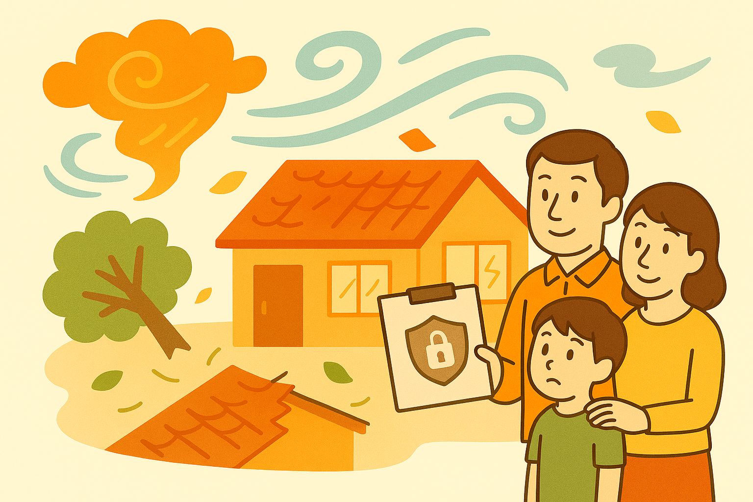 火災保険で突風被害は直せる？風災補償の事例と気になる補償額を詳しく解説